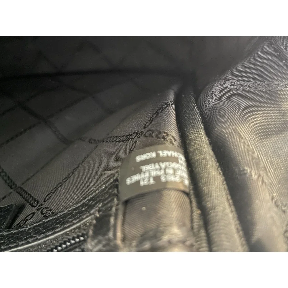 Michael Kors pebbled leather Abbey Backpack Leather‎ Logo